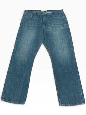 Wrangler Jeans Co Men’s Blue Denim Jeans Relaxed Straight Size 40 /X 32 EUC